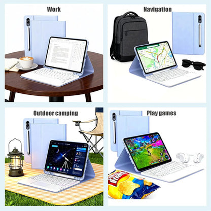 Funda Con Teclado Para Samsung Galaxy Tab S10 Lite/s10 Fe/s9 Violeta