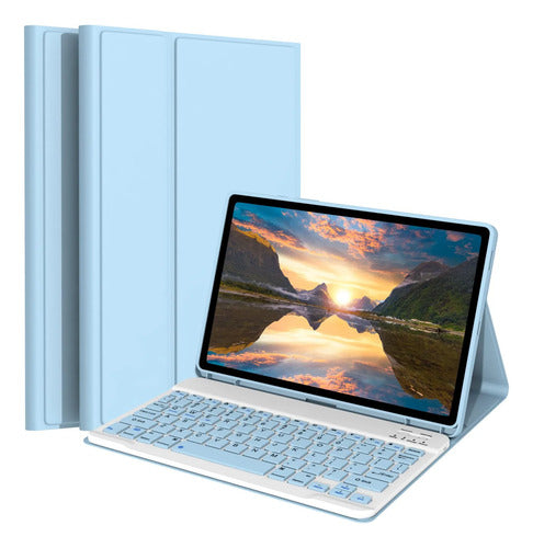 Funda Con Teclado Para Samsung Galaxy Tab S10 Lite / S10 ... Azul