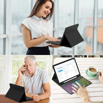 Funda Con Teclado Para Samsung Galaxy Tab A11+/a9. Negro