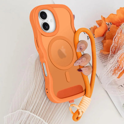 Funda Nzenguer Para iPhone Con Correa Naranja