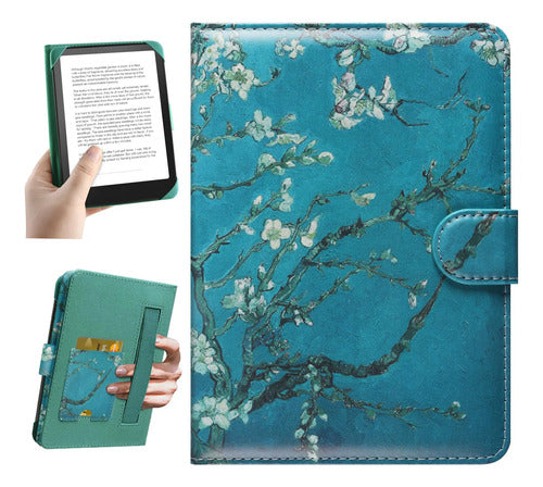 Funda Universal Para Kindle De 6 Pulgadas Floreado