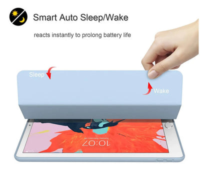 Funda Para iPad 6 Y 5 Generacion De 9.7 Pulgadas Azul Claro