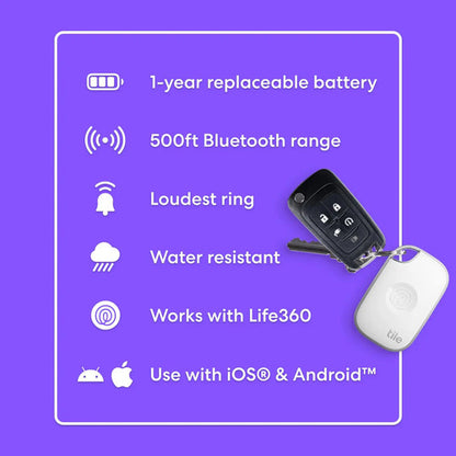 Dúo De Rastreadores Bluetooth Tile Pro 2024