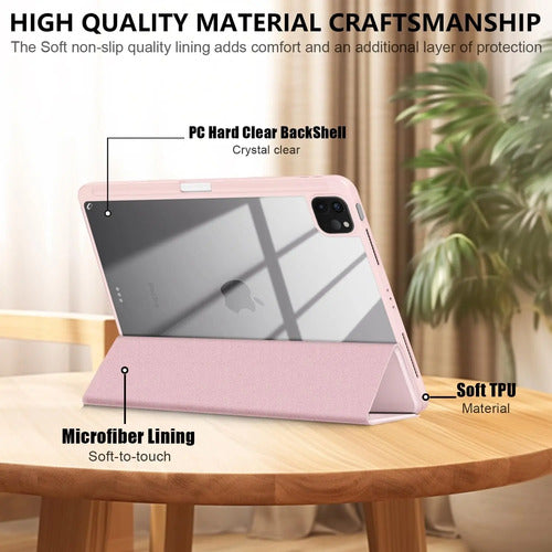 Funda iPad Air 11 2024/2025 Y iPad Pro 11'' (4ta/3ra Gen) Rosa Claro