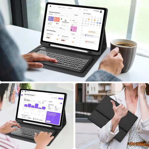 Funda Con Teclado Para Samsung Tab S11 Ultra Negro