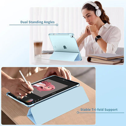Funda Moko Para iPad Air Con Soporte Para Lápiz Azul Claro