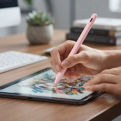 Lapiz Universal Para iPad Y Tablets Rosa Pastel