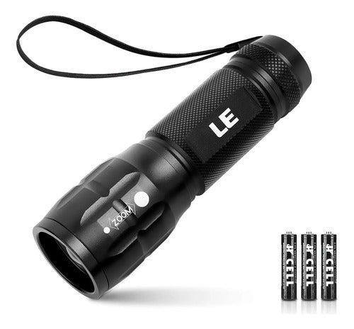 Linterna Led Ever Luminosidad Blanco Negro