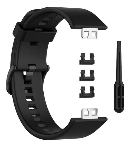 Correa De Repuesto Para Huawei Watch Fit - Set Negro 2.27 Cm