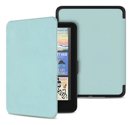 Funda Premium Para Kindle Paperwhite Verde Claro