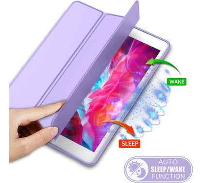 Funda Para iPad 9.7 Con Porta Lápiz Y Protección Completa Violeta