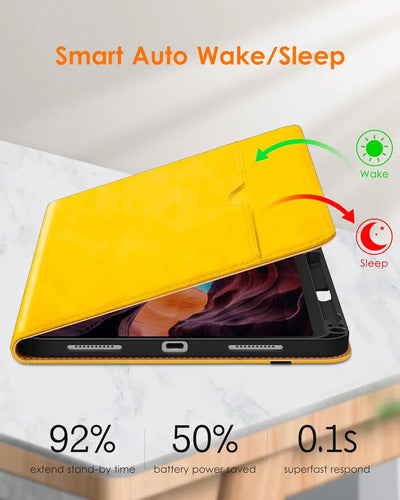 Funda Para iPad 11th Gen 11  2025 Y 10th Gen 10.9 Amarillo