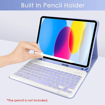 Funda Con Teclado iPad De 10a/11a Gen. 11/10.9 PuLG, A16 Lila