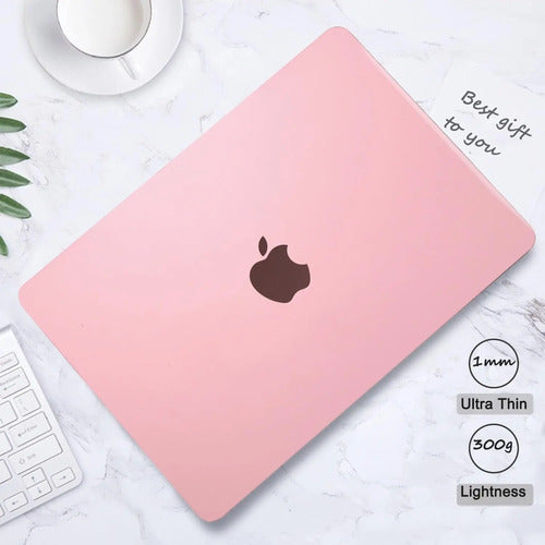 Funda Protectora Para Macbook Air 13.6  M2-m4 2022-2025 Rosa