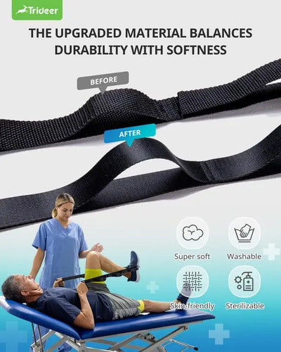 Correa Elástica Multifuncional Trideer Para Yoga Y Pilate... Negro