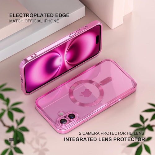 Funda Magnética Para iPhone 16 Rosa Chicle