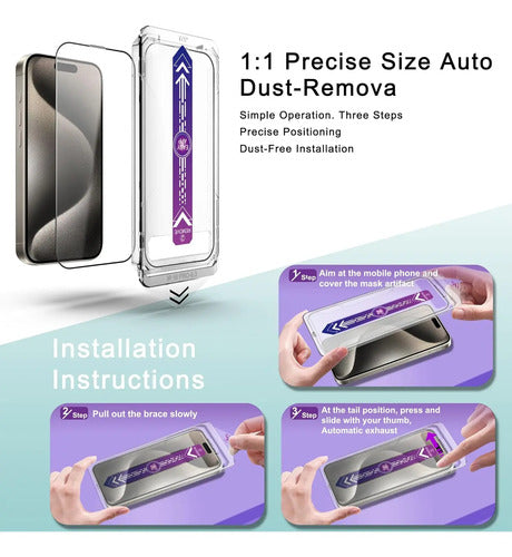 Protector De Pantalla Vidrio Templado Para iPhone 17&16 Pro