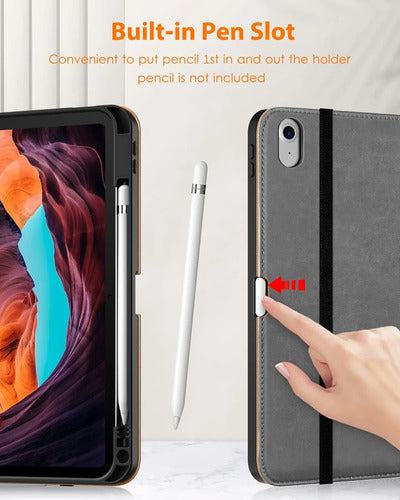Funda Para iPad 11th Gen 11  2025 Y 10th Gen 10.9 Gris Oscuro