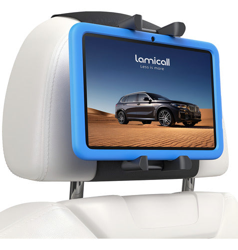 Porta-tablet Rotativo De 360° Para Reposacabezas De Auto Negro