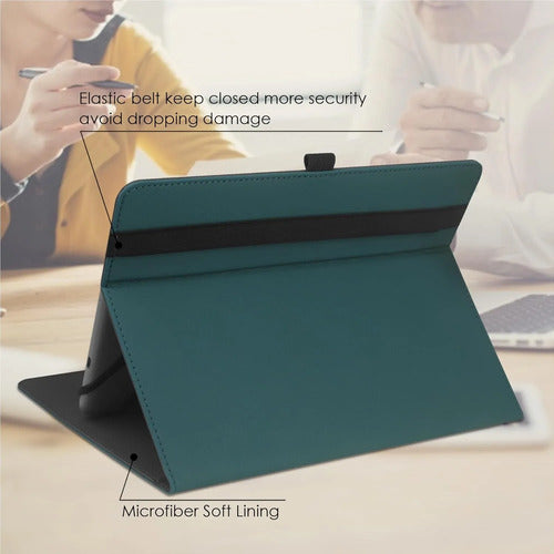 Funda Universal Para Tablet 9-11 Pulgadas Con Soporte Verde