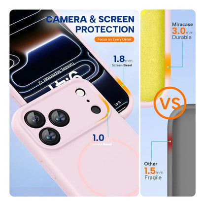 Funda Magnética Miracase Para Phone 17 Pro Rosa