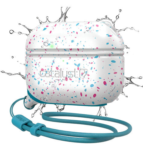 Funda Impermeable Para AirPods Pro 2da Y 1ra Gen. Funfetti - Lanyard