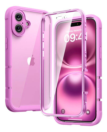 Funda Para iPhone 16 Protección Total Rosa
