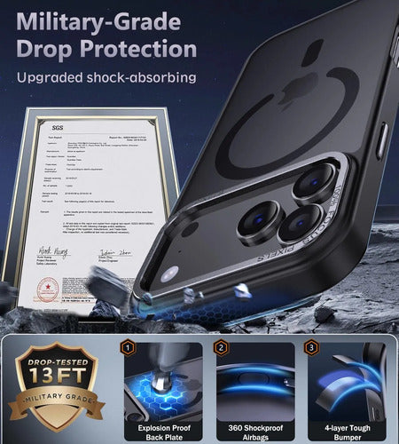 Funda Para iPhone 17 Pro Magnetica Negro