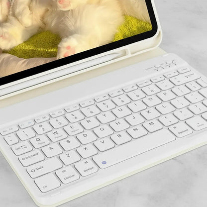 Funda Con Teclado Para iPad (a16) 11th/10th Gen (11/10.9) Blanco