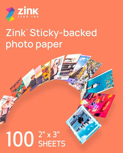 Canon Ivy Zink Papel Fotográfico Adhesivo 100 Hojas Multicolor