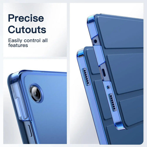 Funda Para Samsung Galaxy Tab A11 / Tab A9 Azul Acero