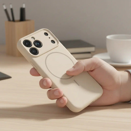 Funda Magnética Miracase Para iPhone 17 Pro Max Beige