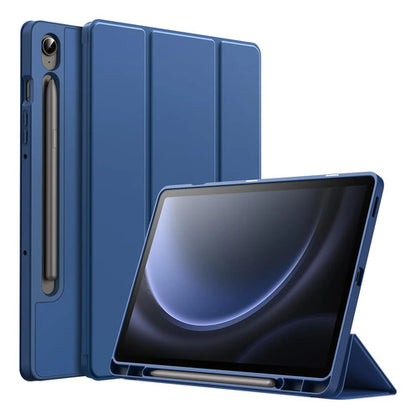 Funda Jetech Para Samsung Galaxy Tab S10 Lite / S10 Fe / ... Azul Marino Lisa