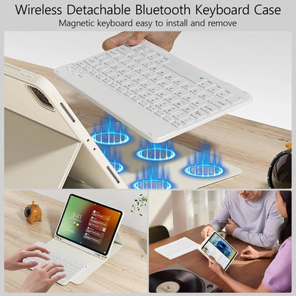 Funda Con  Teclado Para iPad Pro 11'' Gen Crema