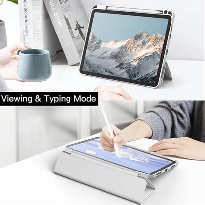 Funda Para iPad Pro 11 Pulgadas Con Soporte Para Lapiz Plateado