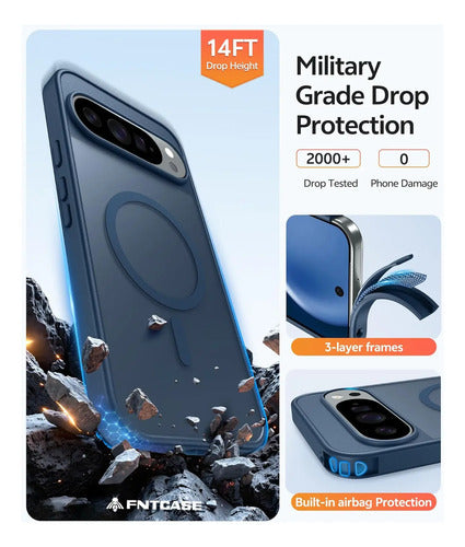 Funda Para Google Pixel 10 Pro Xl Y 9 Pro Xl Azul Azul