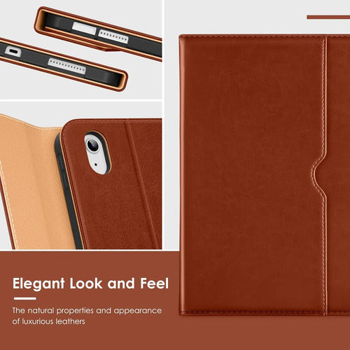Funda Con Teclado Para iPad Air 11-inch Y Air 10.9 Inch Marrón Oscuro