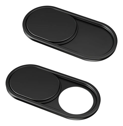 Funda Ultrafina De Cámara Web En Metal, Pack 2 Unidades Negro (black-2 Pcs)