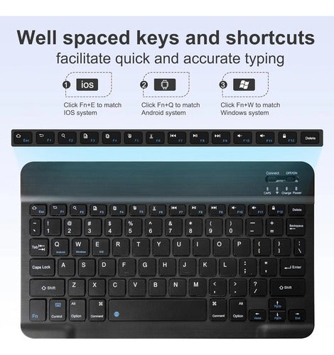 Funda Con Teclado Para Lenovo Tab K11 Gen 2 / M11 / K11 L... Negro