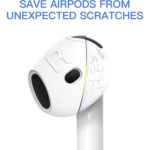 3 Pares De Cubiertas Para AirPods 4 Anti Rasguños Blanco