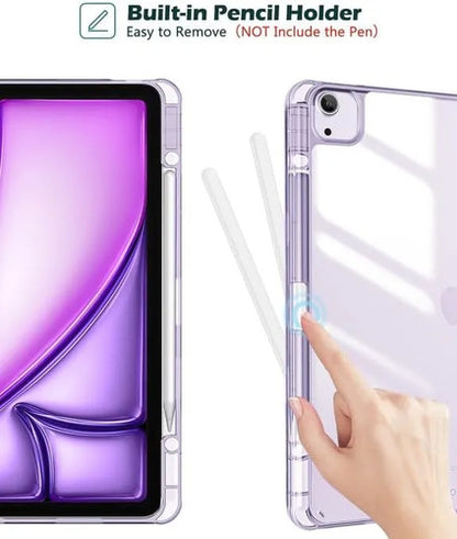 Funda Para iPad Air Con Soporte Para Lápiz Morado