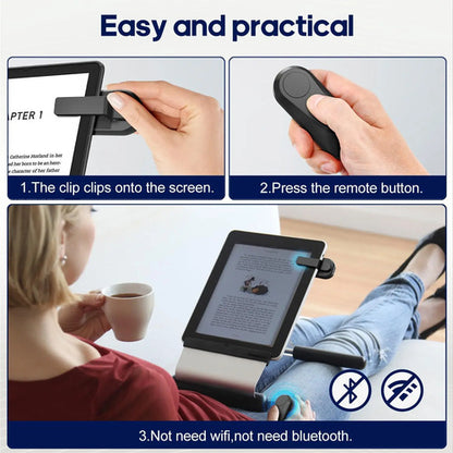 Control Remoto De Página Para Ebooks Y Tablets Negro