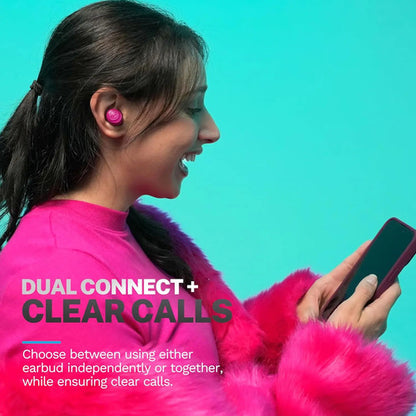 Jlab Go Air Pop+ Auriculares Inalámbricos Bluetooth, Rosa Rosa Oscuro