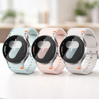Correas Deportivas Compatibles Con Galaxy Watch 7 6 5 4 Fe Rosa 4.4 Cm