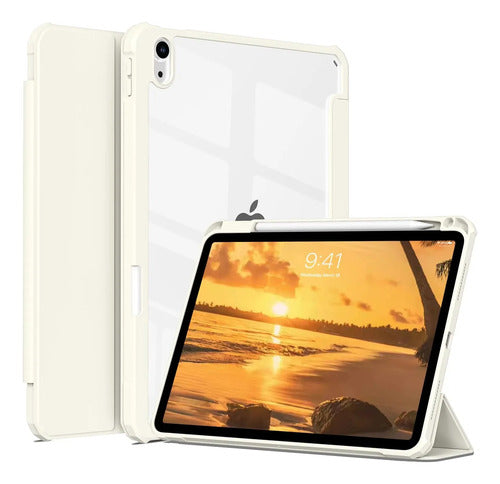 Funda Para iPad (a16) De 2022 Y 2025 11' Y 10.9' Crema
