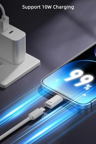 Adaptador Usb C A Micrófono Para iPhone Blanco