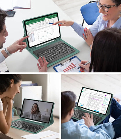 Funda Con Teclado Para Samsung Galaxy Tab S11 Ultra Verde