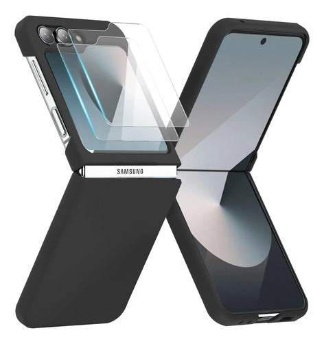 Funda Para Samsung Galaxy Z Flip 7 Fe Y Z Flip 6. Negro