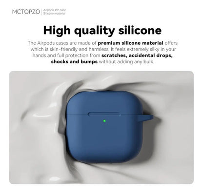 Funda R-fun Para AirPods 4 Con Kit De Limpieza Azul Oscuro