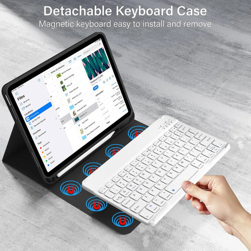 Funda Con Teclado iPad De 10a/11a Gen. 11/10.9 PuLG, A16 Negro